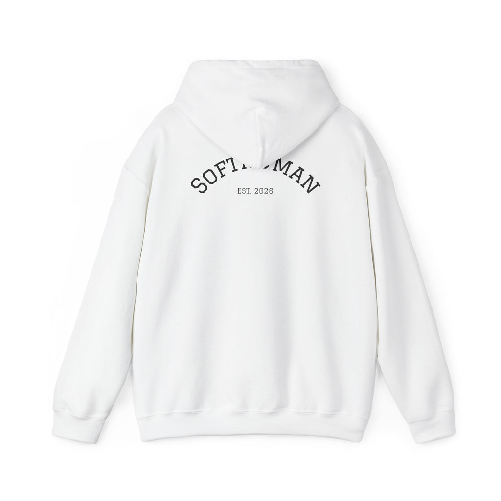 Copy of Inspirational White Hoodie — "You don't have to be perfect" Softiman Back Print