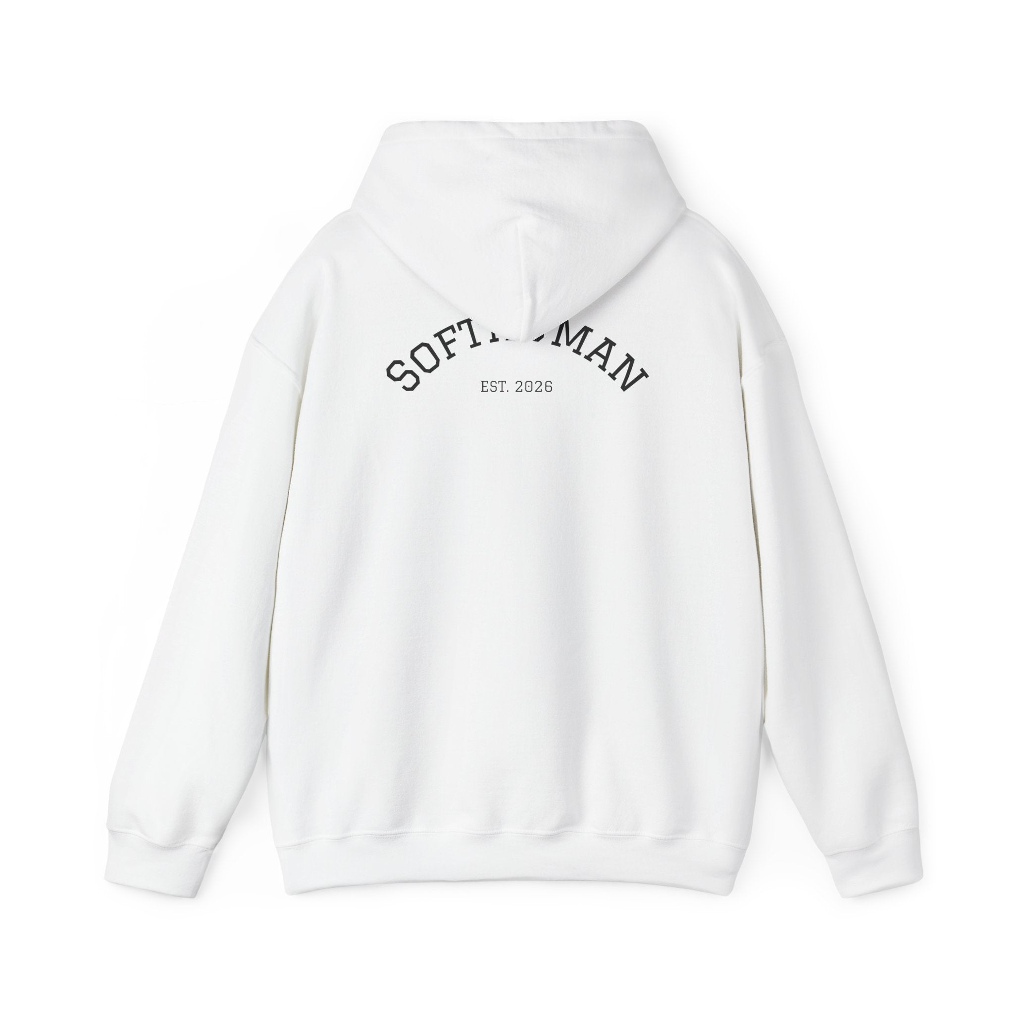 Copy of Inspirational White Hoodie — "You don't have to be perfect" Softiman Back Print