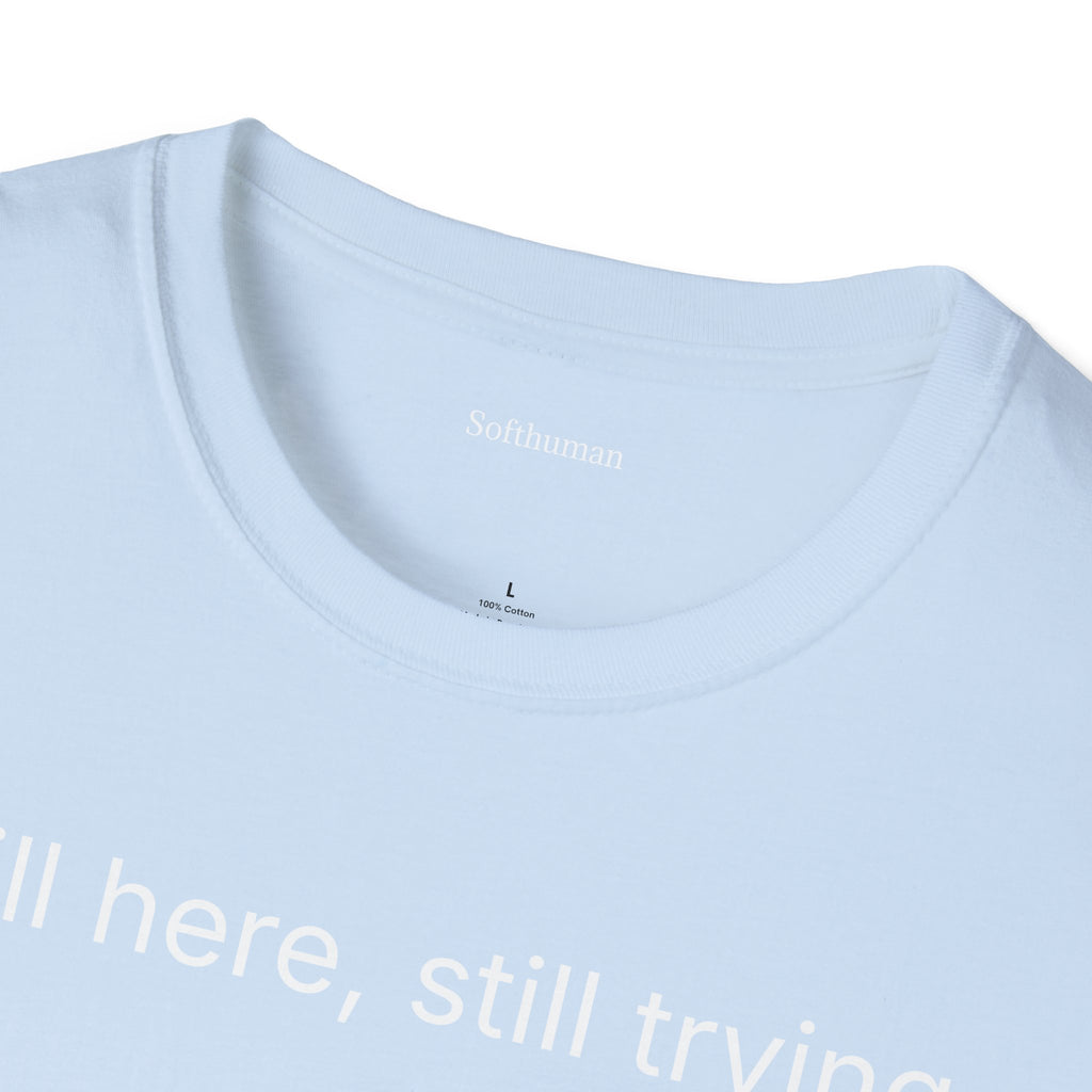 Copy of Keep Going T-Shirt — Minimalist 'keep going' Front, 'Softhuman' Back Motivational Tee