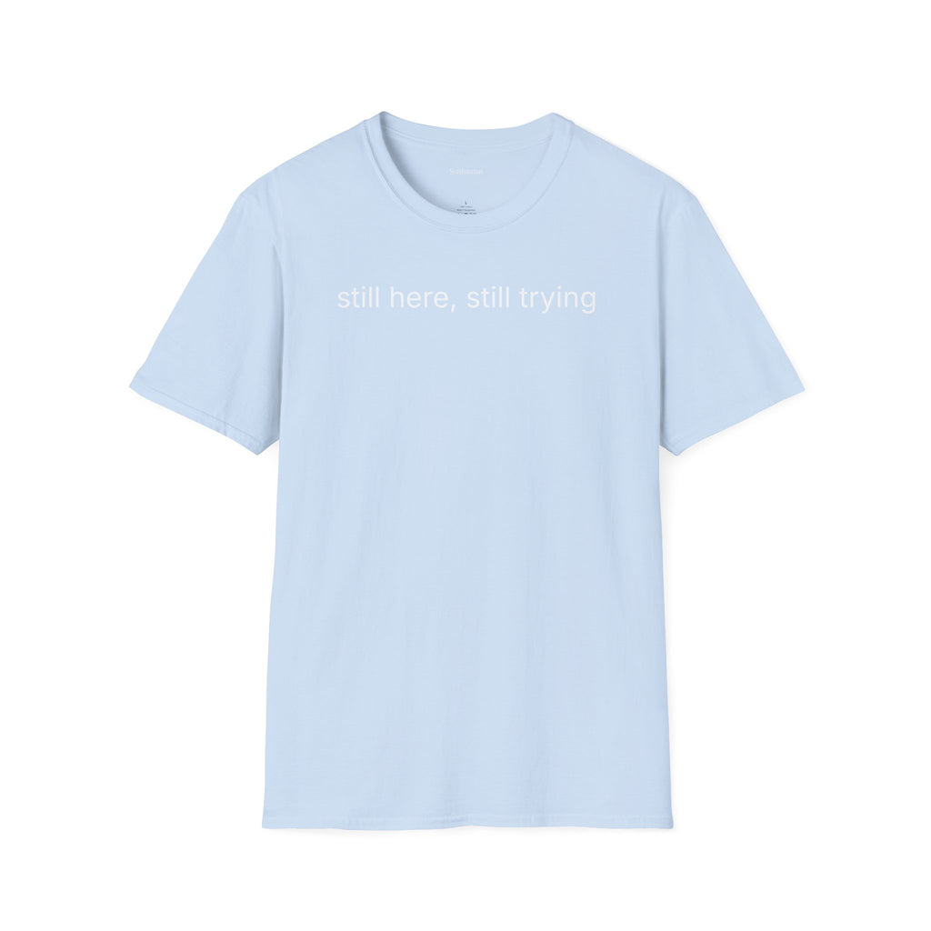 Copy of Keep Going T-Shirt — Minimalist 'keep going' Front, 'Softhuman' Back Motivational Tee