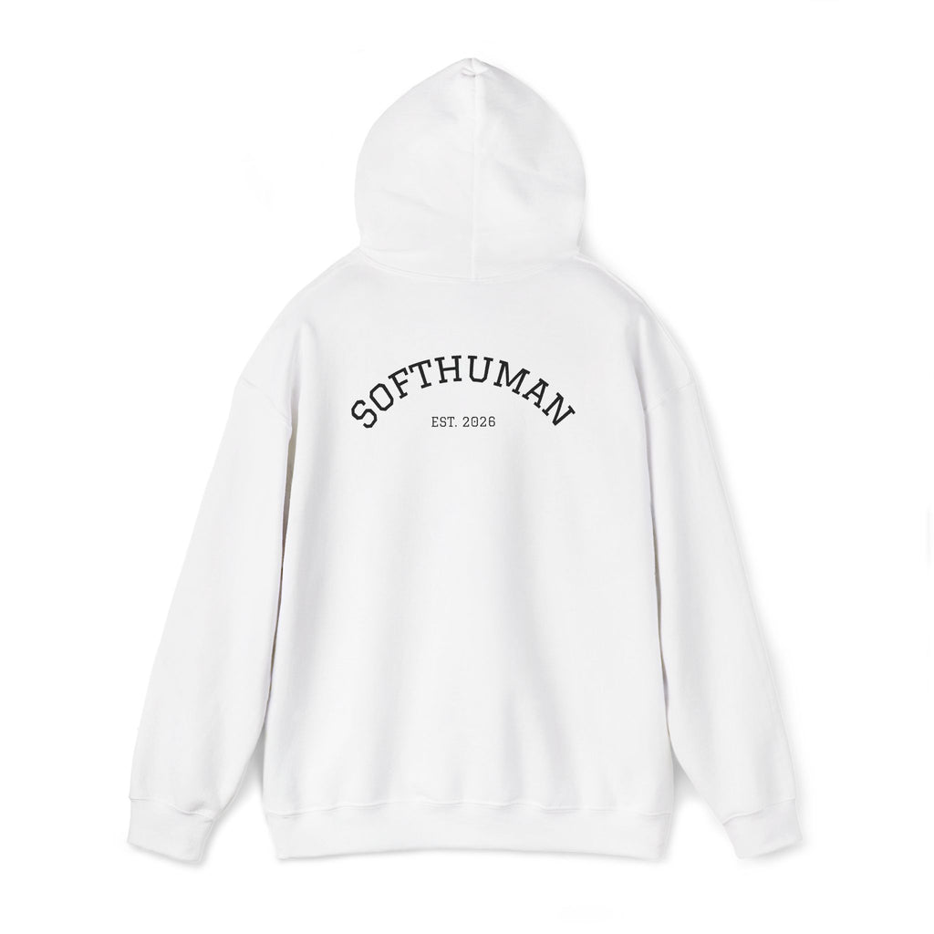 Copy of Inspirational White Hoodie — "You don't have to be perfect" Softiman Back Print