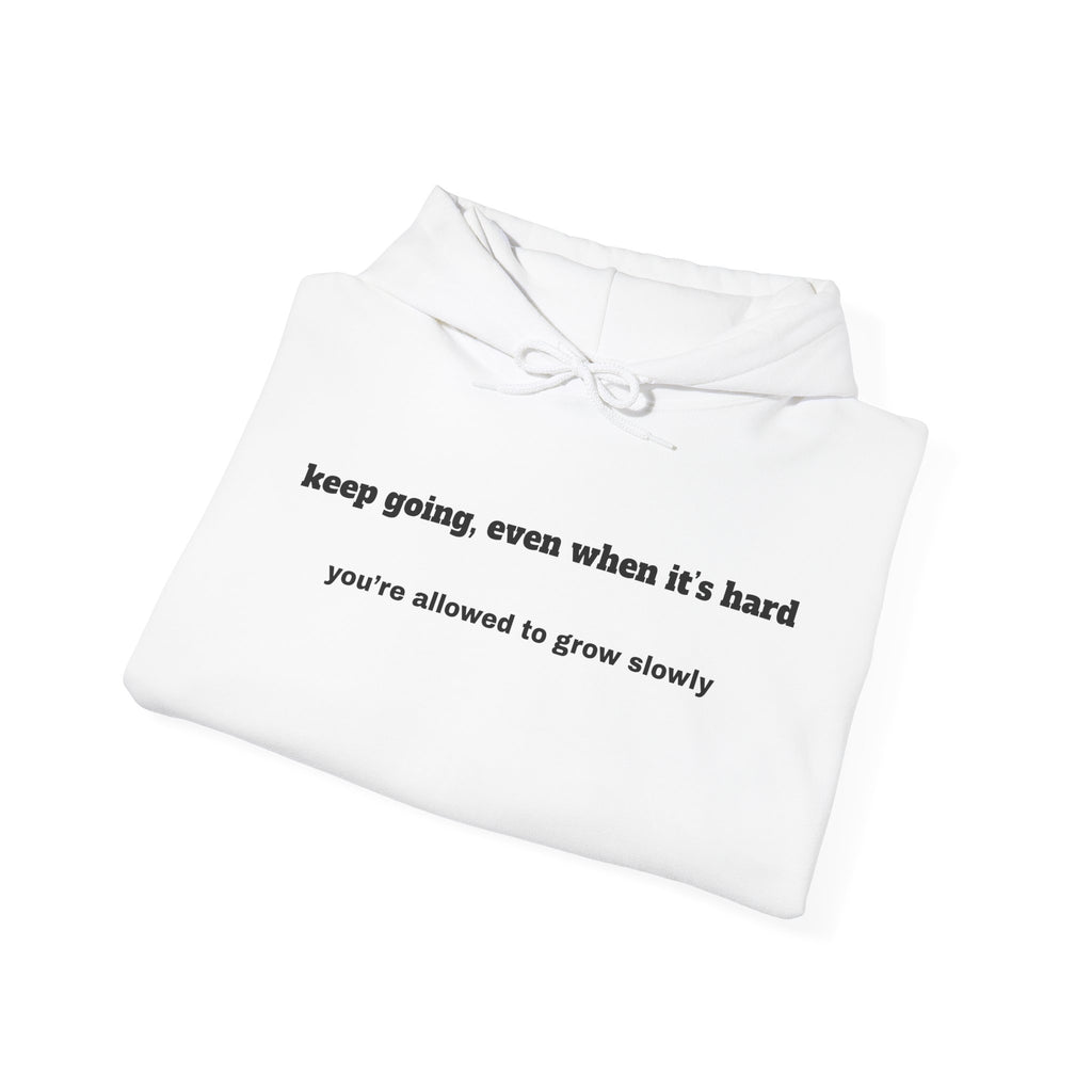 Copy of Inspirational White Hoodie — "You don't have to be perfect" Softiman Back Print