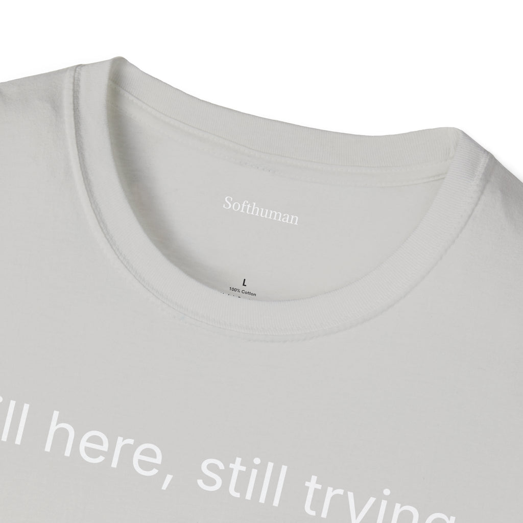 Copy of Keep Going T-Shirt — Minimalist 'keep going' Front, 'Softhuman' Back Motivational Tee